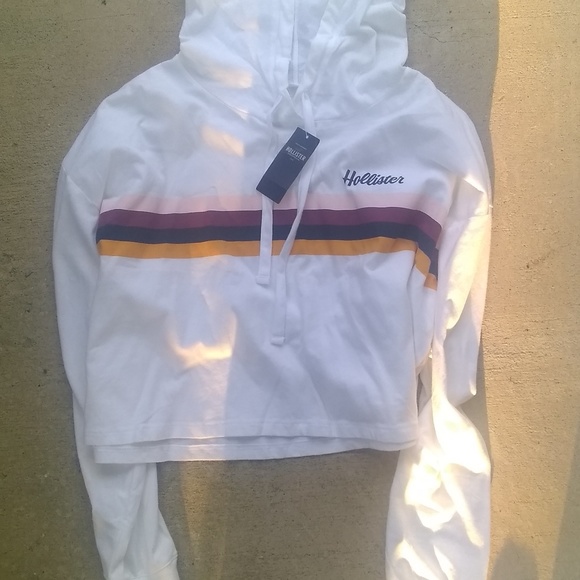 Brand new cropped hoodie hollister - Picture 1 of 2